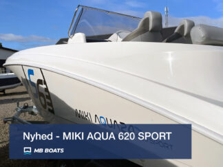 MIKI AQUA 620 SPORT, strømlinet sportsbåd med utrolig flotte linjer.